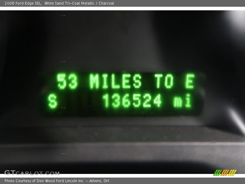 White Sand Tri-Coat Metallic / Charcoal 2008 Ford Edge SEL