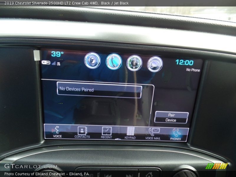 Black / Jet Black 2019 Chevrolet Silverado 2500HD LTZ Crew Cab 4WD