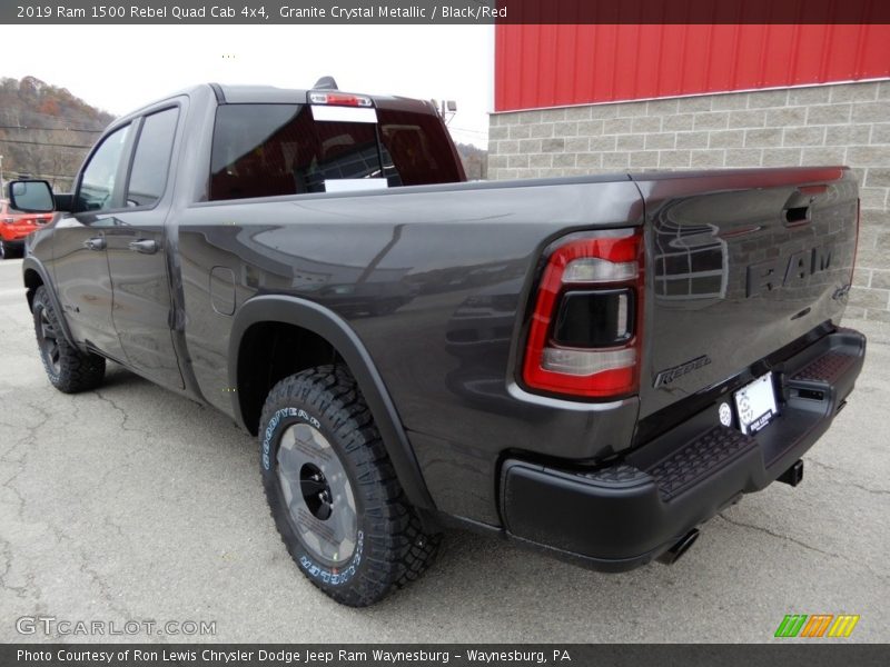 Granite Crystal Metallic / Black/Red 2019 Ram 1500 Rebel Quad Cab 4x4