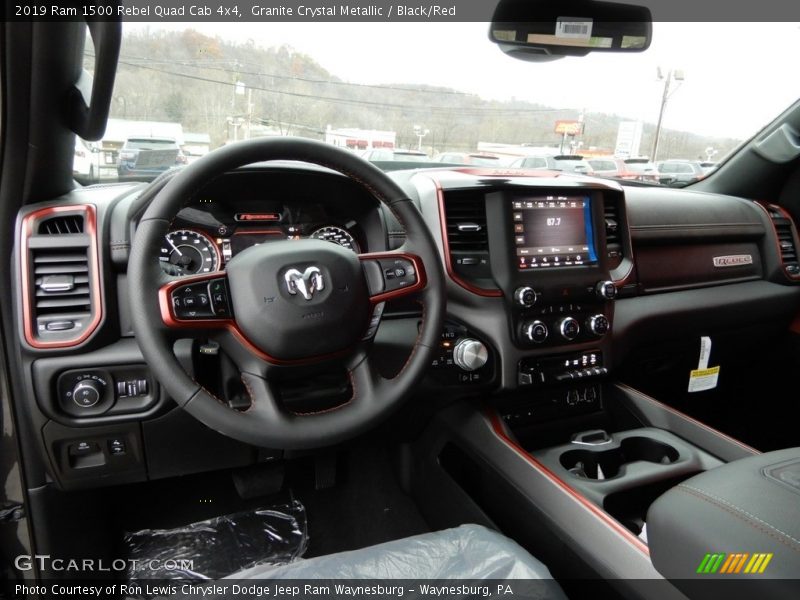 Dashboard of 2019 1500 Rebel Quad Cab 4x4