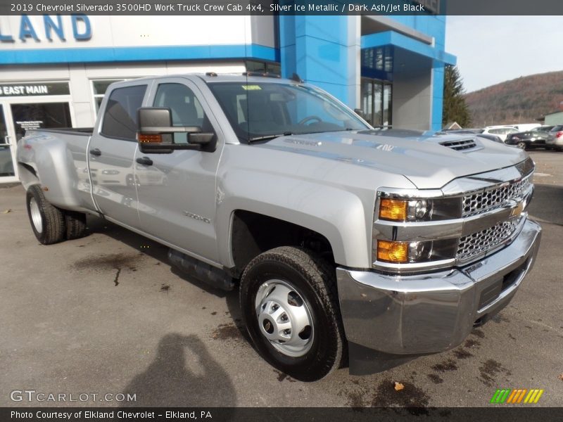 Silver Ice Metallic / Dark Ash/Jet Black 2019 Chevrolet Silverado 3500HD Work Truck Crew Cab 4x4