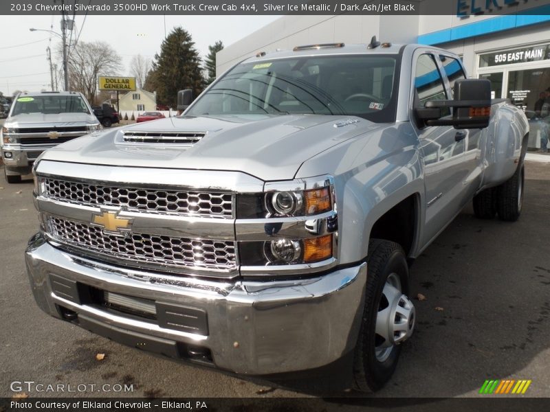 Silver Ice Metallic / Dark Ash/Jet Black 2019 Chevrolet Silverado 3500HD Work Truck Crew Cab 4x4