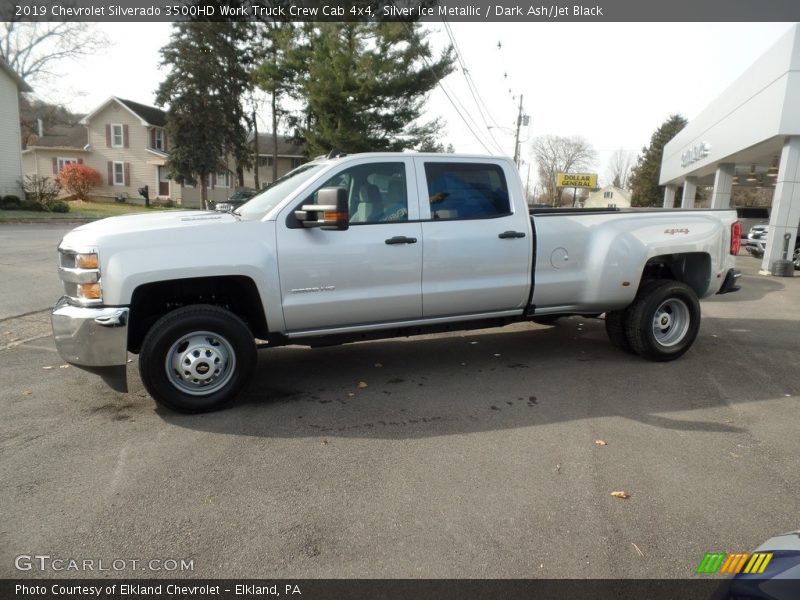 Silver Ice Metallic / Dark Ash/Jet Black 2019 Chevrolet Silverado 3500HD Work Truck Crew Cab 4x4