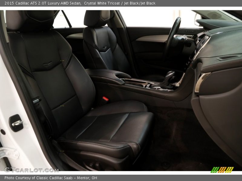 Crystal White Tricoat / Jet Black/Jet Black 2015 Cadillac ATS 2.0T Luxury AWD Sedan