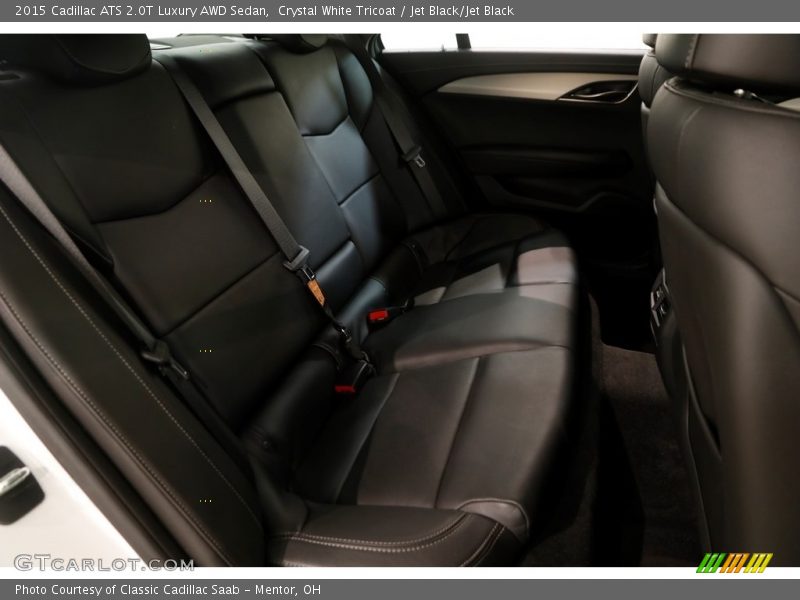 Crystal White Tricoat / Jet Black/Jet Black 2015 Cadillac ATS 2.0T Luxury AWD Sedan