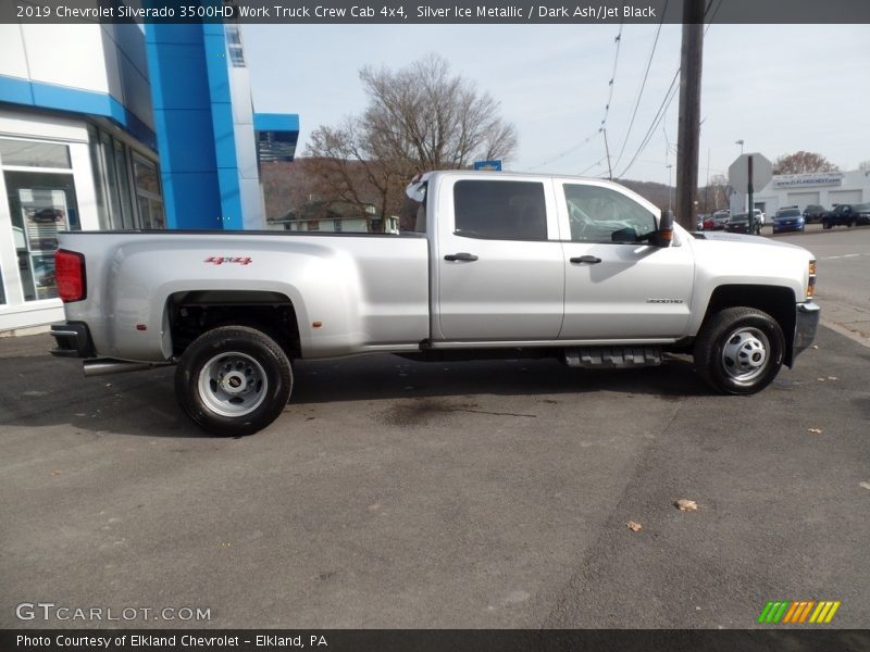 Silver Ice Metallic / Dark Ash/Jet Black 2019 Chevrolet Silverado 3500HD Work Truck Crew Cab 4x4