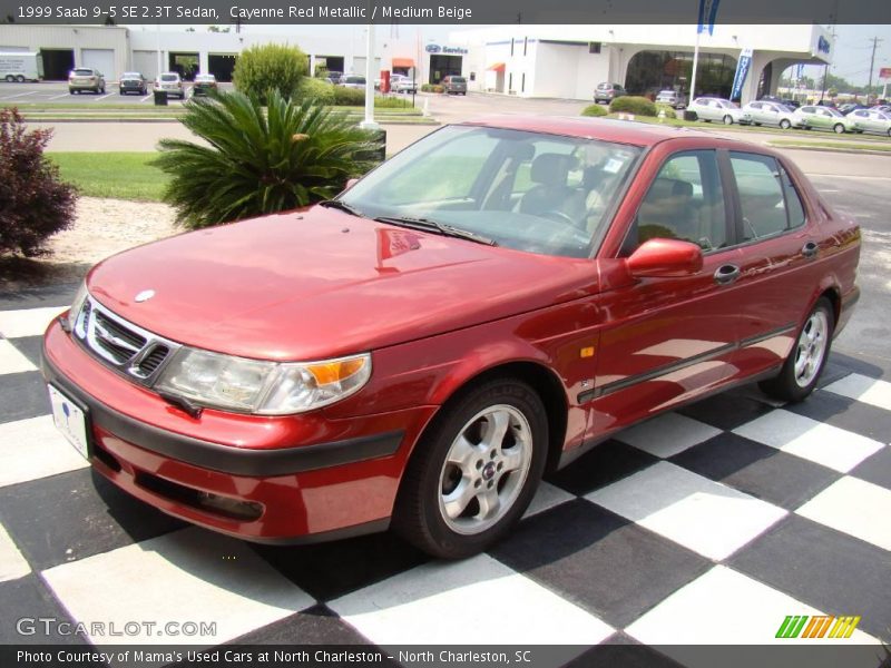 Cayenne Red Metallic / Medium Beige 1999 Saab 9-5 SE 2.3T Sedan