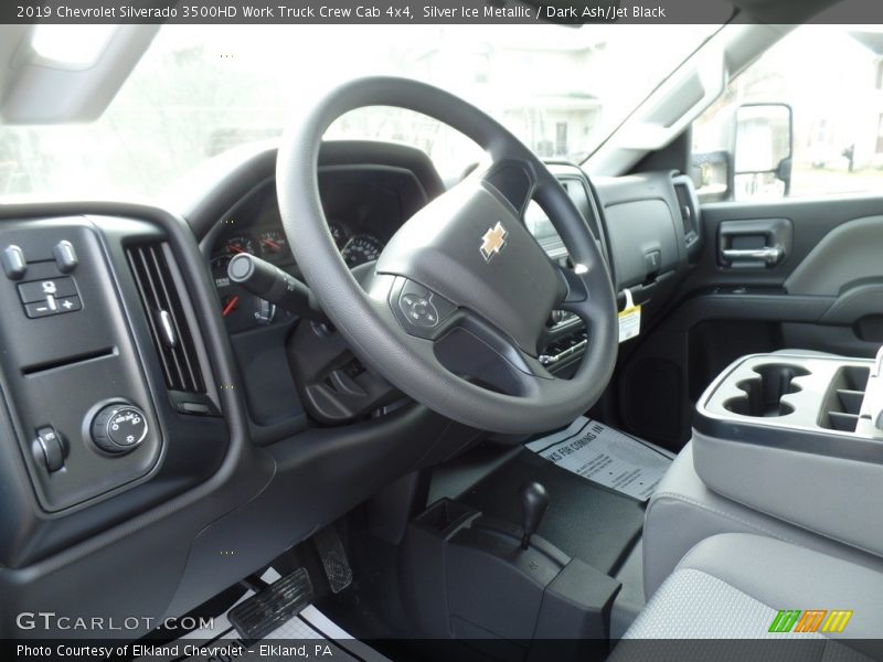 Silver Ice Metallic / Dark Ash/Jet Black 2019 Chevrolet Silverado 3500HD Work Truck Crew Cab 4x4