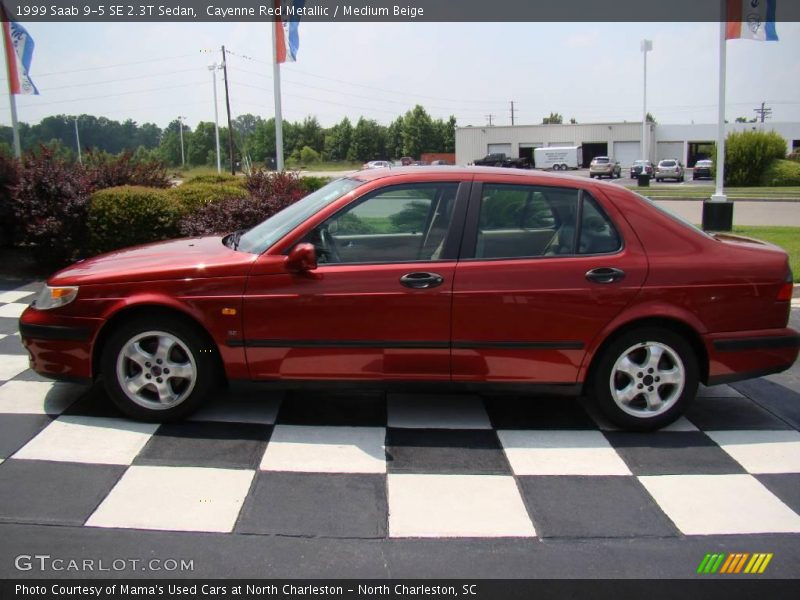 Cayenne Red Metallic / Medium Beige 1999 Saab 9-5 SE 2.3T Sedan