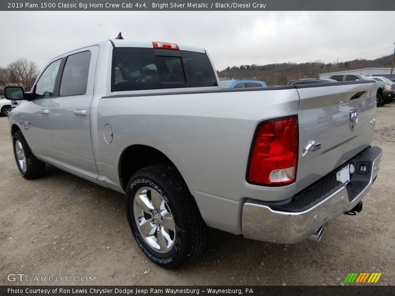 Bright Silver Metallic / Black/Diesel Gray 2019 Ram 1500 Classic Big Horn Crew Cab 4x4