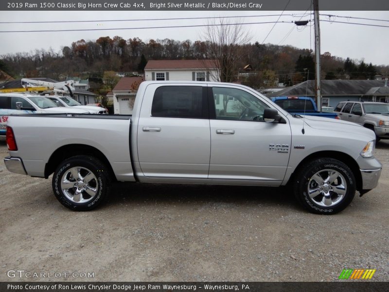 Bright Silver Metallic / Black/Diesel Gray 2019 Ram 1500 Classic Big Horn Crew Cab 4x4
