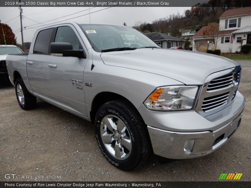 Bright Silver Metallic / Black/Diesel Gray 2019 Ram 1500 Classic Big Horn Crew Cab 4x4