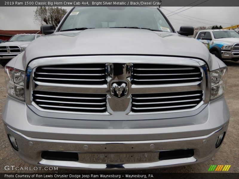 Bright Silver Metallic / Black/Diesel Gray 2019 Ram 1500 Classic Big Horn Crew Cab 4x4