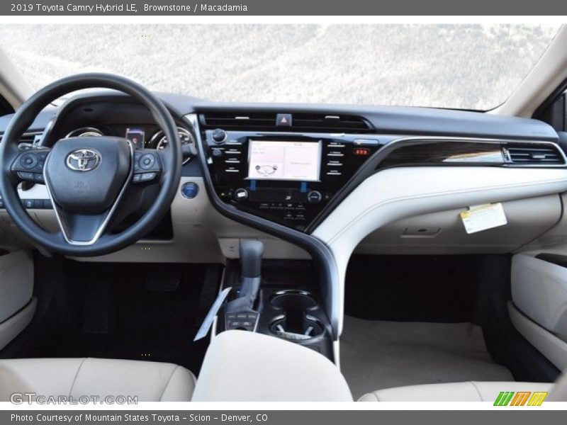 Dashboard of 2019 Camry Hybrid LE