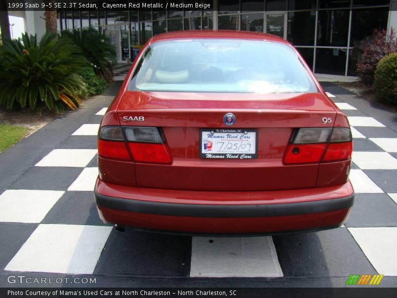 Cayenne Red Metallic / Medium Beige 1999 Saab 9-5 SE 2.3T Sedan