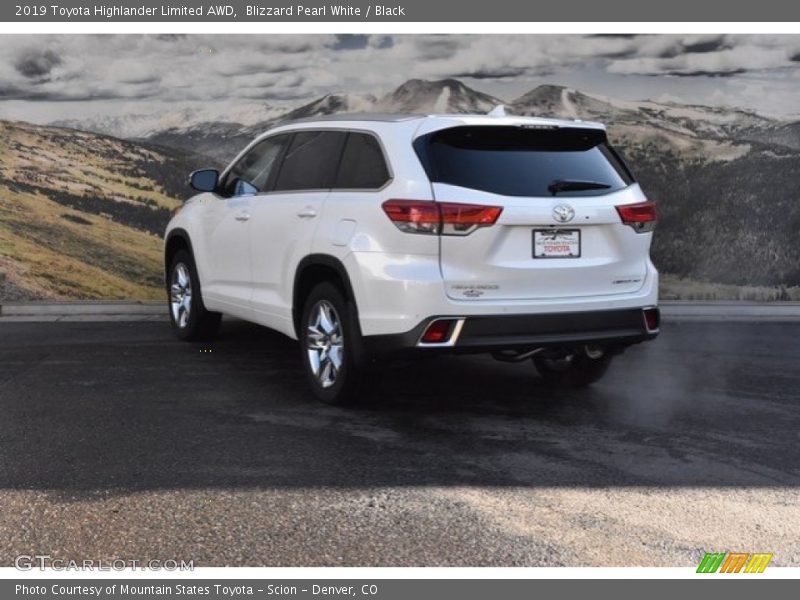 Blizzard Pearl White / Black 2019 Toyota Highlander Limited AWD