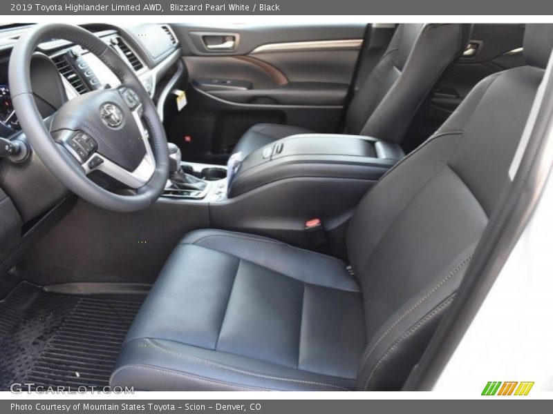 Blizzard Pearl White / Black 2019 Toyota Highlander Limited AWD