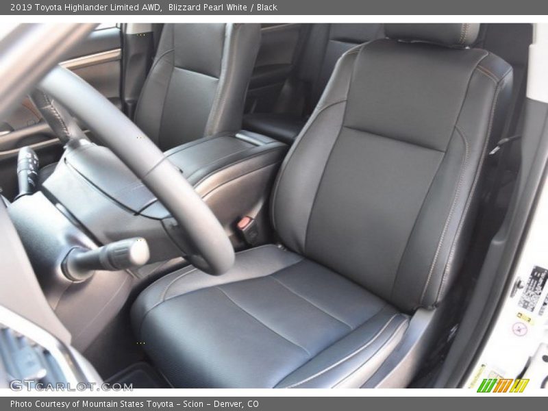 Blizzard Pearl White / Black 2019 Toyota Highlander Limited AWD