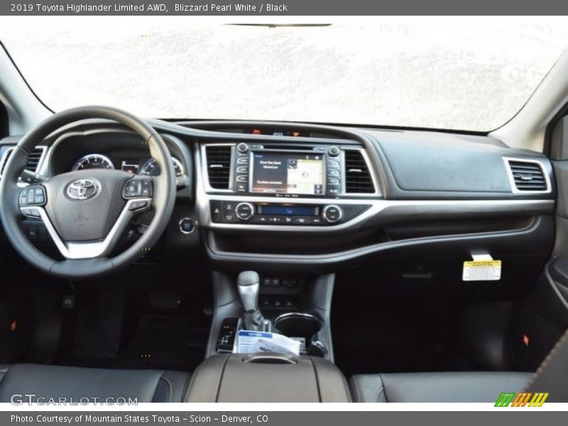 Blizzard Pearl White / Black 2019 Toyota Highlander Limited AWD
