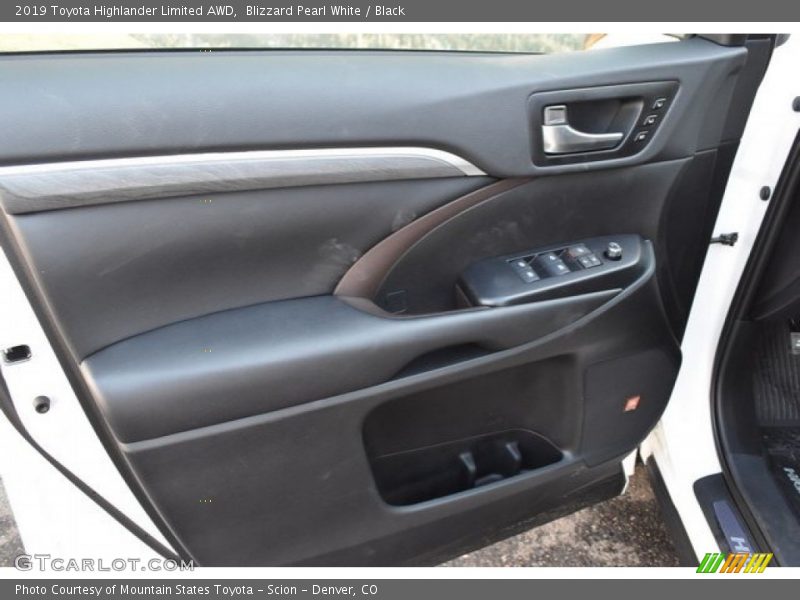 Blizzard Pearl White / Black 2019 Toyota Highlander Limited AWD