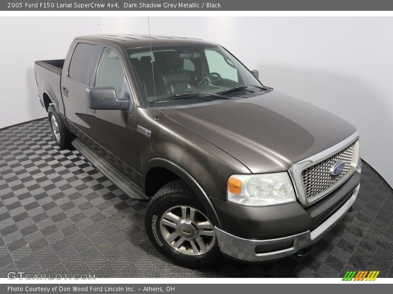 Dark Shadow Grey Metallic / Black 2005 Ford F150 Lariat SuperCrew 4x4
