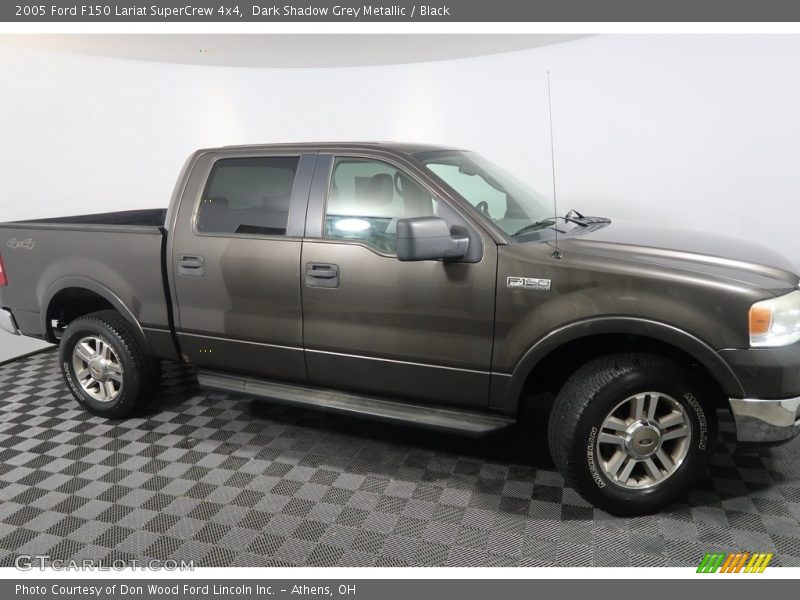 Dark Shadow Grey Metallic / Black 2005 Ford F150 Lariat SuperCrew 4x4