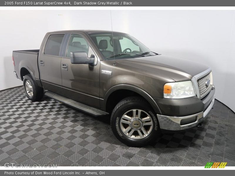 Dark Shadow Grey Metallic / Black 2005 Ford F150 Lariat SuperCrew 4x4