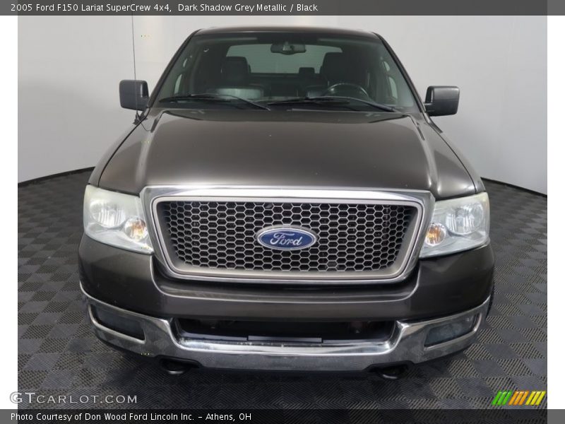Dark Shadow Grey Metallic / Black 2005 Ford F150 Lariat SuperCrew 4x4