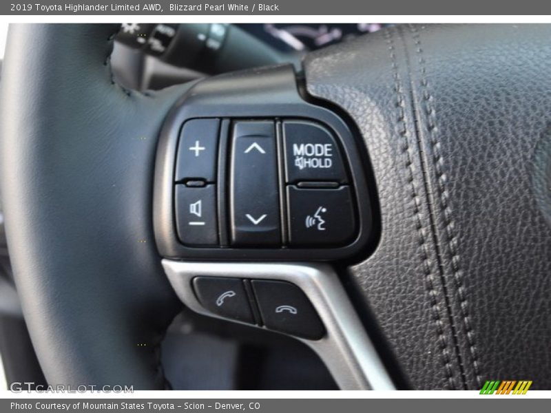 Blizzard Pearl White / Black 2019 Toyota Highlander Limited AWD