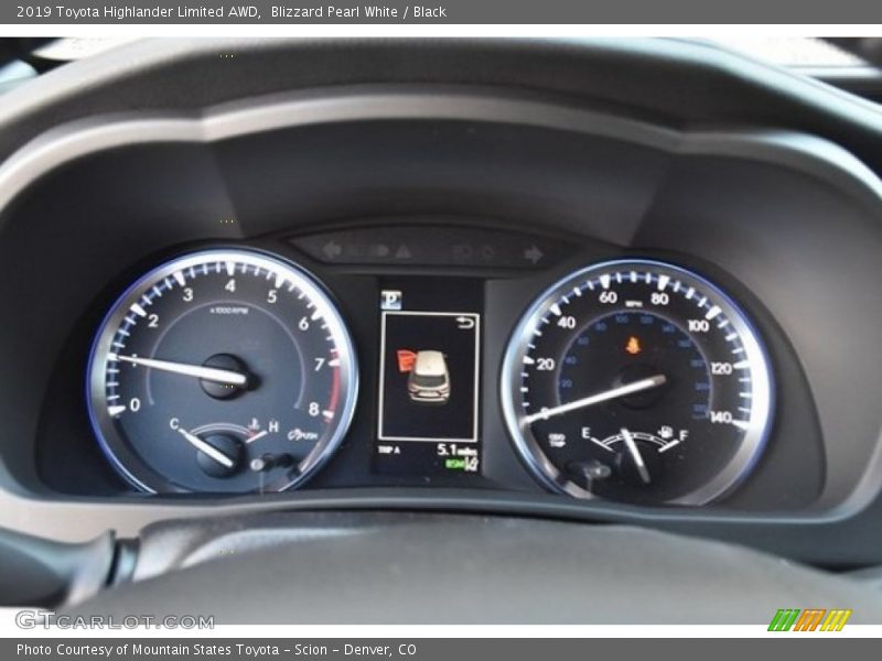 Blizzard Pearl White / Black 2019 Toyota Highlander Limited AWD