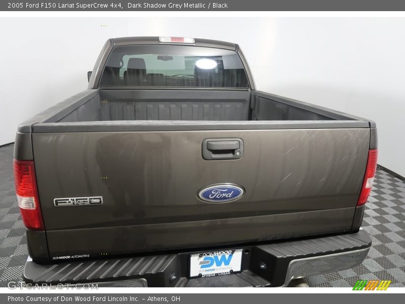 Dark Shadow Grey Metallic / Black 2005 Ford F150 Lariat SuperCrew 4x4