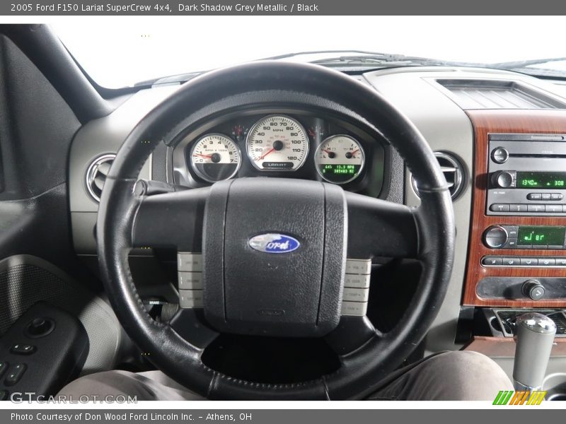 Dark Shadow Grey Metallic / Black 2005 Ford F150 Lariat SuperCrew 4x4