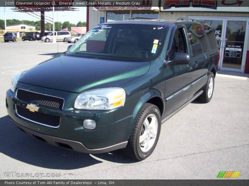 Emerald Jewel Green Metallic / Medium Gray 2005 Chevrolet Uplander LS