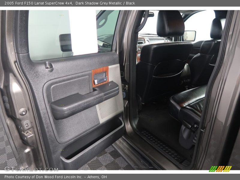 Dark Shadow Grey Metallic / Black 2005 Ford F150 Lariat SuperCrew 4x4