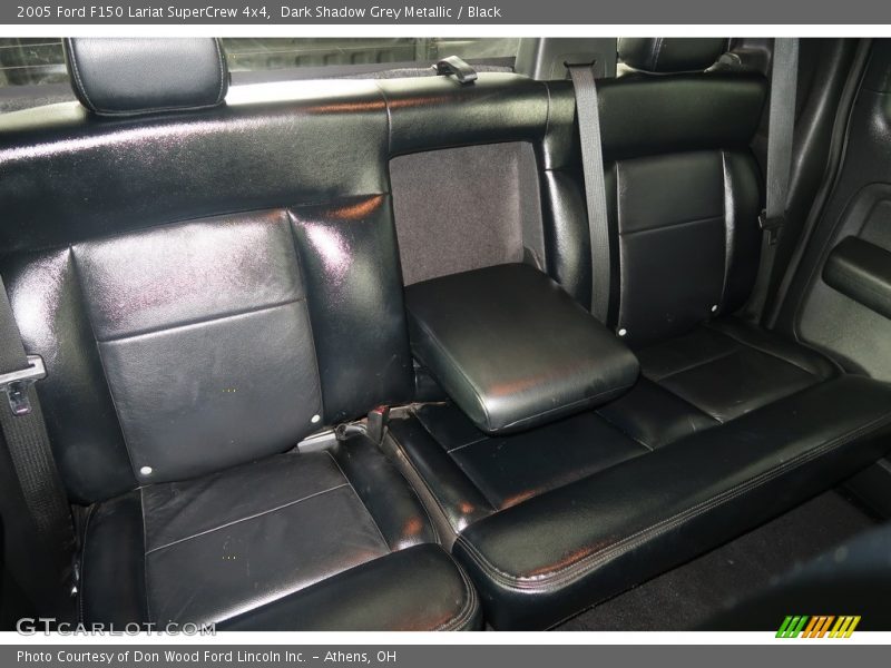 Dark Shadow Grey Metallic / Black 2005 Ford F150 Lariat SuperCrew 4x4
