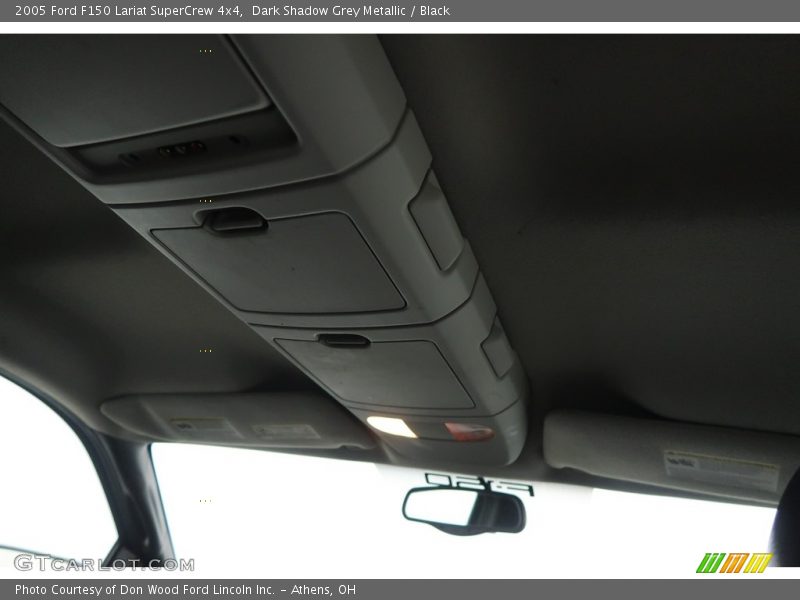 Dark Shadow Grey Metallic / Black 2005 Ford F150 Lariat SuperCrew 4x4