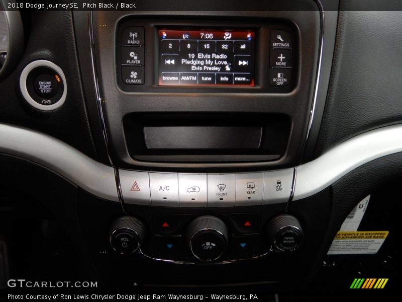 Pitch Black / Black 2018 Dodge Journey SE