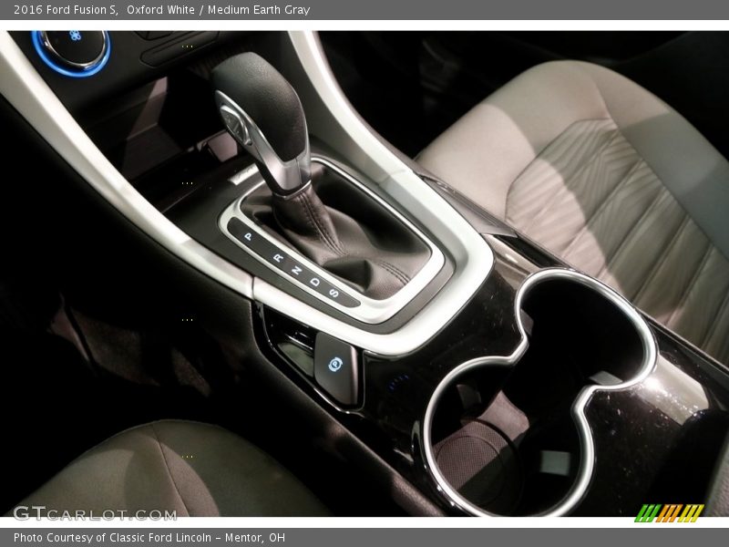 Oxford White / Medium Earth Gray 2016 Ford Fusion S
