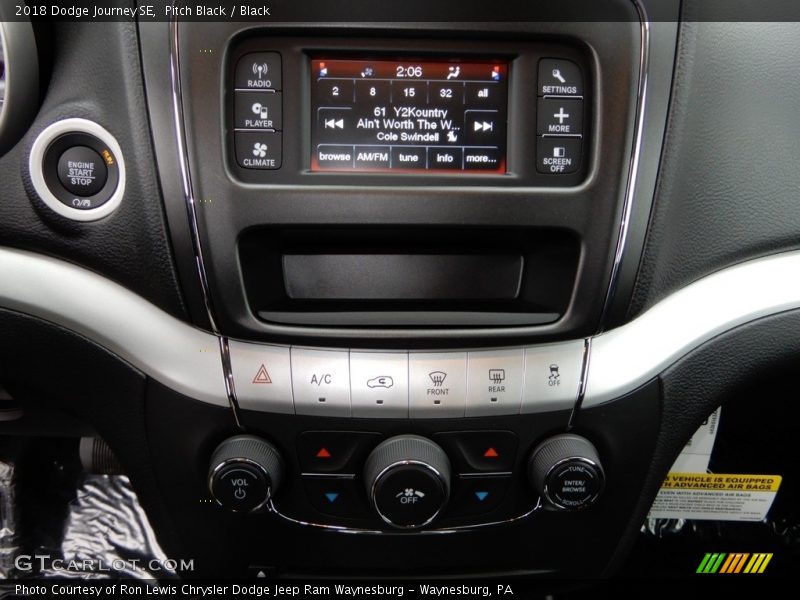 Pitch Black / Black 2018 Dodge Journey SE