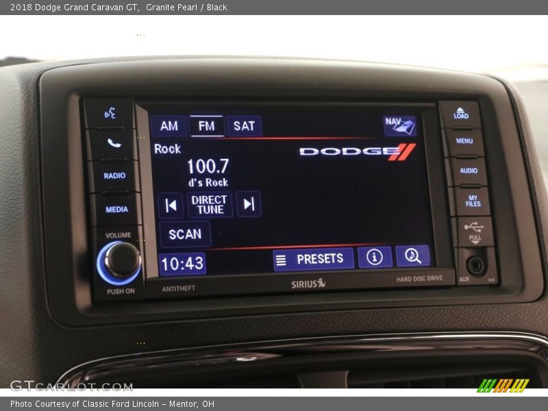 Granite Pearl / Black 2018 Dodge Grand Caravan GT