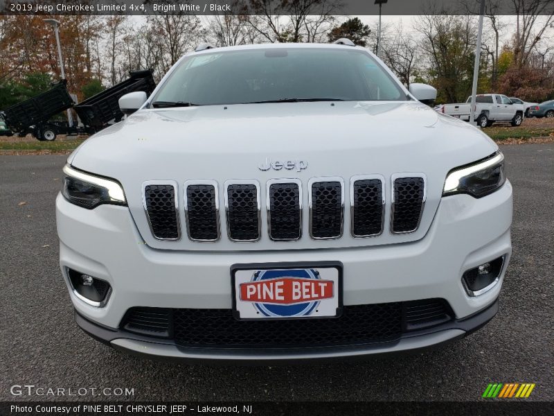 Bright White / Black 2019 Jeep Cherokee Limited 4x4