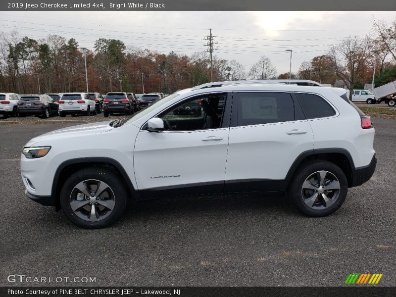 Bright White / Black 2019 Jeep Cherokee Limited 4x4