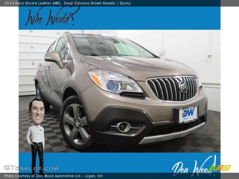 Deep Espresso Brown Metallic / Ebony 2014 Buick Encore Leather AWD