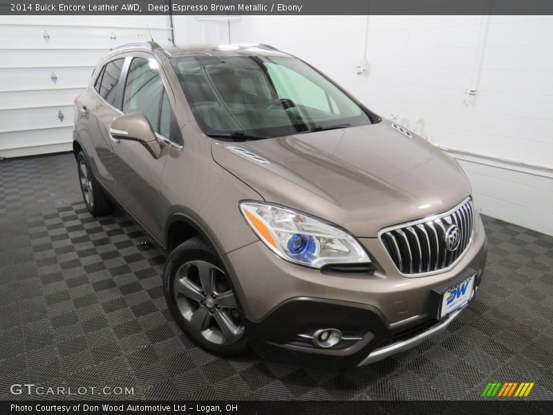 Deep Espresso Brown Metallic / Ebony 2014 Buick Encore Leather AWD