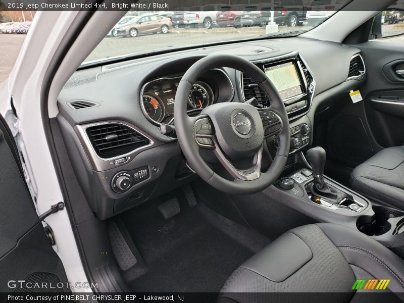 Bright White / Black 2019 Jeep Cherokee Limited 4x4