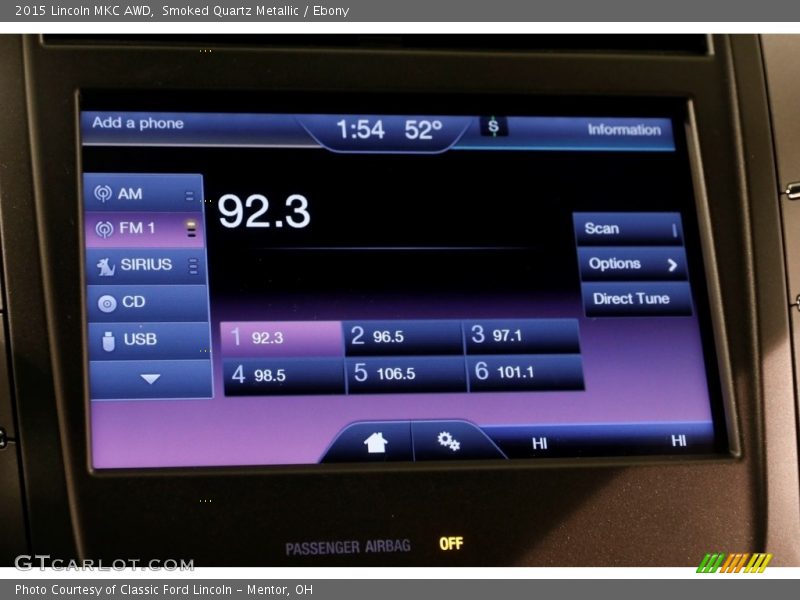 Smoked Quartz Metallic / Ebony 2015 Lincoln MKC AWD