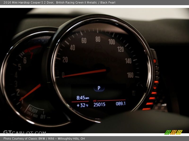 British Racing Green II Metallic / Black Pearl 2016 Mini Hardtop Cooper S 2 Door