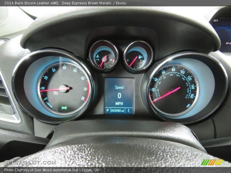 Deep Espresso Brown Metallic / Ebony 2014 Buick Encore Leather AWD