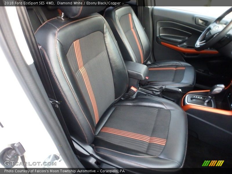 Diamond White / Ebony Black/Copper 2018 Ford EcoSport SES 4WD