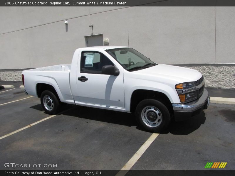 Summit White / Medium Pewter 2006 Chevrolet Colorado Regular Cab